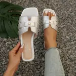 Women's Slippers with Pearl Detail SF-77