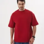 Burgundy Premium Oversized T-shirt