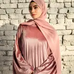 PINK VELVET RUFFLES ISDAL