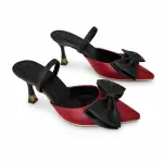 Elegant Heels with a Royal Bow C-127