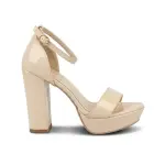 Elegant Glossy Block Heel Sandals C-129