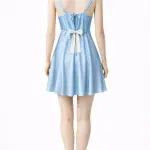Dot Satin Mini Dress