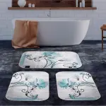 Serene Digital Bathroom Set Non Slip 3Pieces