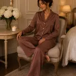 Rosewood Crinkled Marble Effect pjs