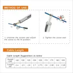 MD Stay Fit Original Metal Skipping Rope, Steel Coated Cable, Aluminum Anti-Skipping Handle, 360 Degree Ball Bearing, 3 Meters Length
