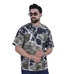 Olive and Black Fashion Oversize T-Shirt