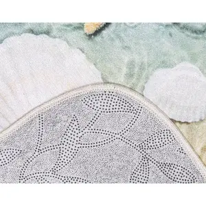 Blue Steps Digital Bathroom Set Non Slip 3Pieces