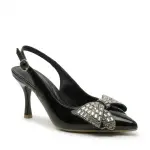 Sparkling Bow Evening Heels C-106