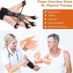 M D Stay Fit MD Hand Grip Strengthener - Adjustable Finger Stretcher for Rock Climbing, Hand Therapy, Arthritis Pain Relief, Carpal Tunnel