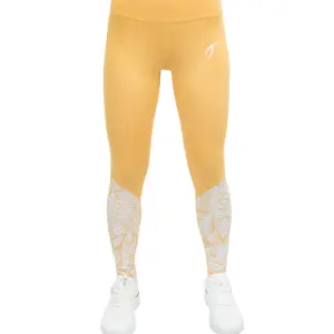 Flowery Gold Leggings