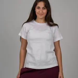 Women Essential White Cotton T-Shirt
