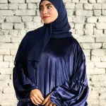 NAVY VELVET RUFFLES ISDAL