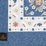 Victoria Blue digital corridor carpet