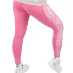 Printed Panel Pink Leggings