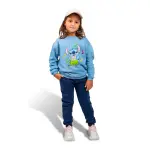 Blue Tie-Dye Sweatshirt with "Dancing Stitch" Print 💙