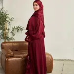 MAHOGANY JAM SATIN DRESS ISDAL