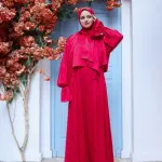 WATERMELON RED SATIN DRESS ISDAL