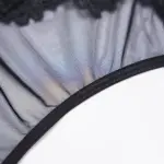 Sheer Black Lace Slip Dress