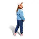 Blue Tie-Dye Sweatshirt with "Dancing Stitch" Print 💙