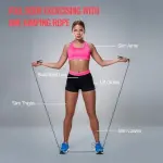 MD Stay Fit Professional Adjustable Jump Rope with Steel Wire Cable, Multiple Colours