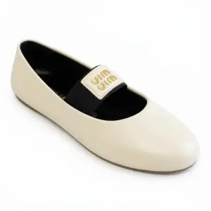 Elegant Ballerina Flats with Front Elastic Strap BN-54