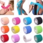M D Stay Fit MD Cotton Elastic Muscle Tape 5M - Multi Color