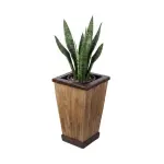 Rustic Handmade Recycled Wood Vase – Boho Home Decor