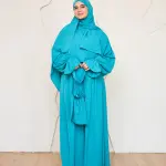 TURQUOISE CREPE DRESSY ISDAL