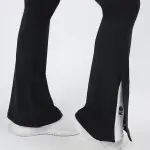 Slit Yoga Black Pants