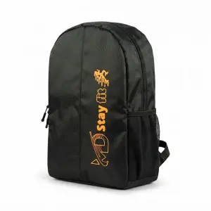 My Stay Fit Backpack with Beehive Design, Multicolour, Mesh Side Pocket, Spacious Interior