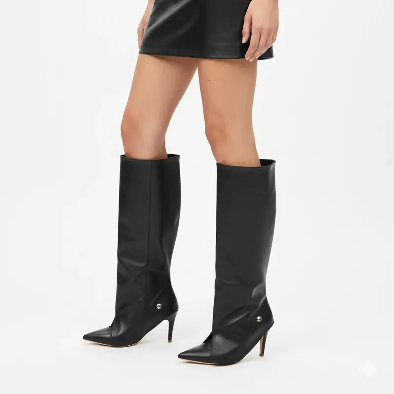 Elegance Leather Boots R-888
