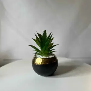 Mini Gold Succulent Pot