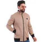 Beige Biscuit Jacket with Fur Lining