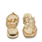 Elegant Flat slippers with Sparkling Leaf Detail SF-73