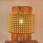 Rattan Boho Table Lamp 031