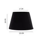 lamp shade black LS08 17/23