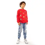 RED Sweatshirt with “ OMG ” Print 💗😎