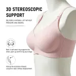 Seamless Front Clip Nursing Bra Wirefree Anti-Sagging Maternity Bralette