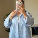 Stripped shirt كم مقلوب
