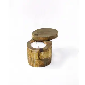 Natural Wooden Candles with an Artistic Touch Handmade Scented Candle for Warm & Elegant Homes