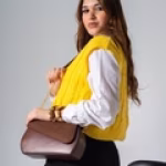 Asymmetric Flap Crossbody-brown