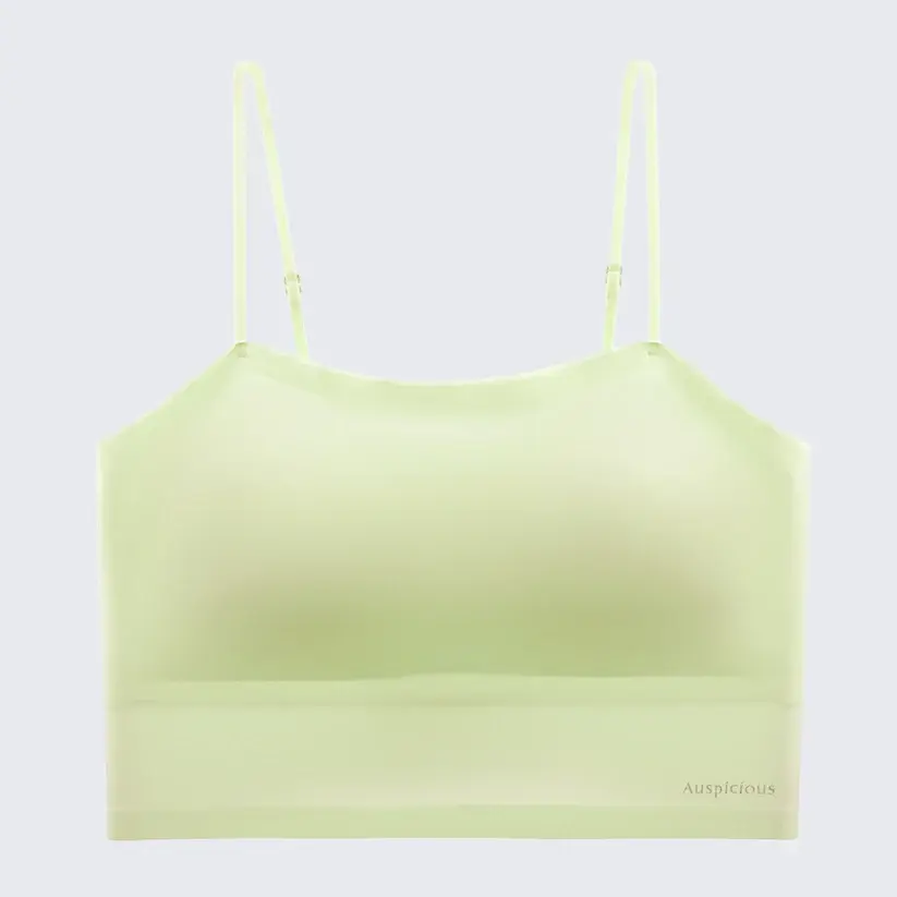 Seamless Camisole Built-in Bra Plus Size Padded Base Layer Top
