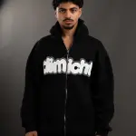 Dimlicht Zip - BLACK HOODIE