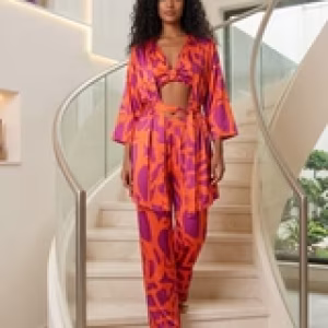 Flam Satin Set