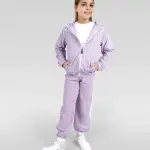 Printed Girl's Lavender Pants