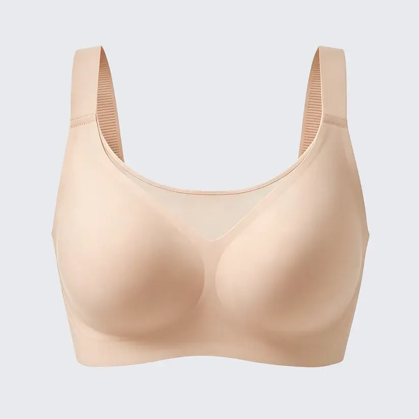 Seamless Wirefree Minimizer Bra Plus Size Side Smoothing Support Bralette