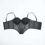 Black Floral Lace Sculpting Corset
