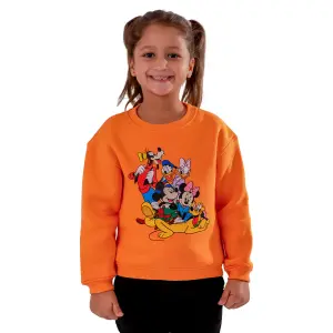 Orange Sweatshirt with "Disney Group" Print 🧡👧