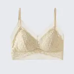 Mesh Lace U Back Camisole Built-in Bra Plus Size Padded Bralette
