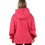 Unisex Essential Zip Magenta Hoodie